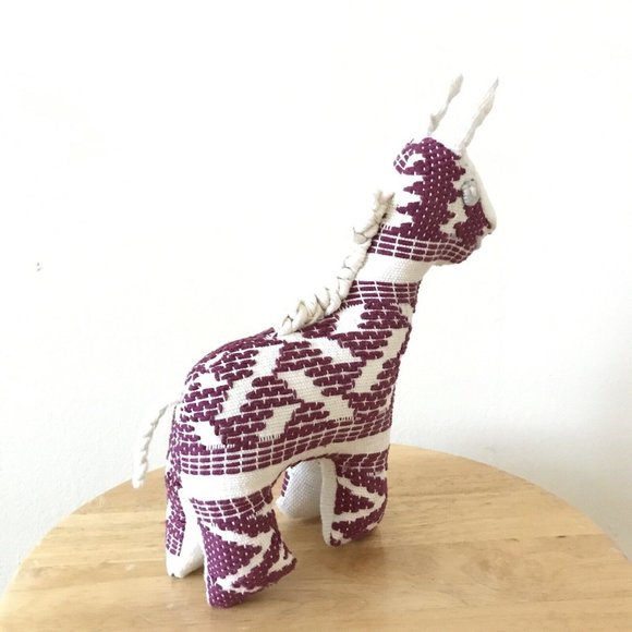 Guatemala Stuffed Giraffe Animal Horse Folk Art Toy Plush Handmade - Picture 3 of 7